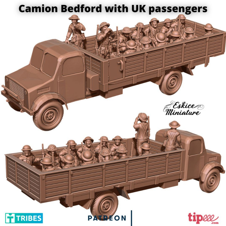 Camion bedford with UK passengers - 28mm image