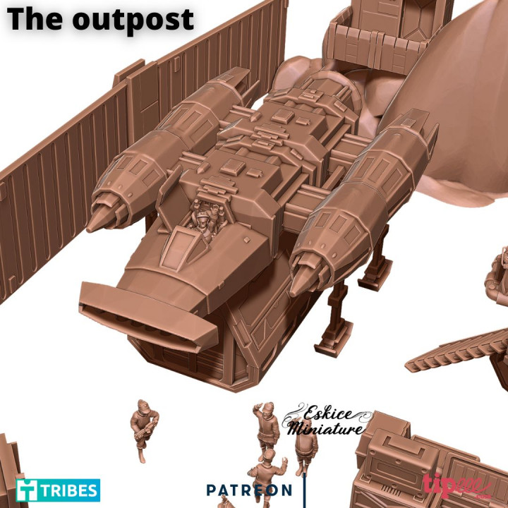 The outpost, complet Sci Fi scenery - 35mm SWL Compatible image