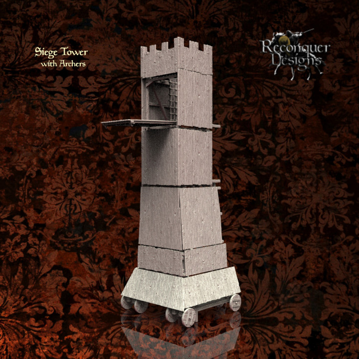 Medieval Siege Tower 15mm version