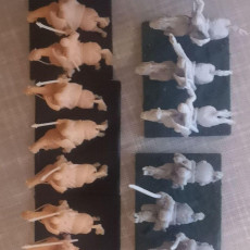 Picture of print of 12th century Military Order knights 15mm version