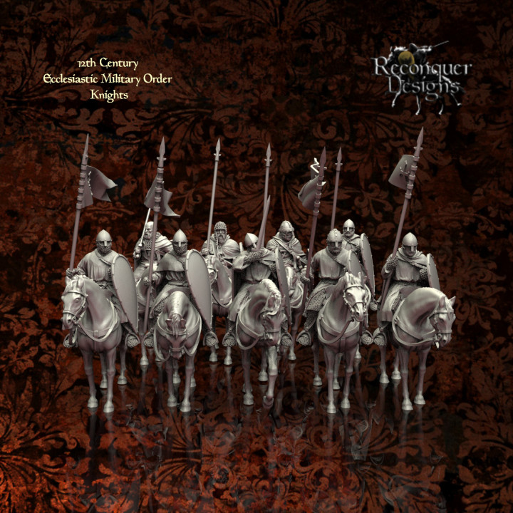 12th century Military Order knights 15mm version image
