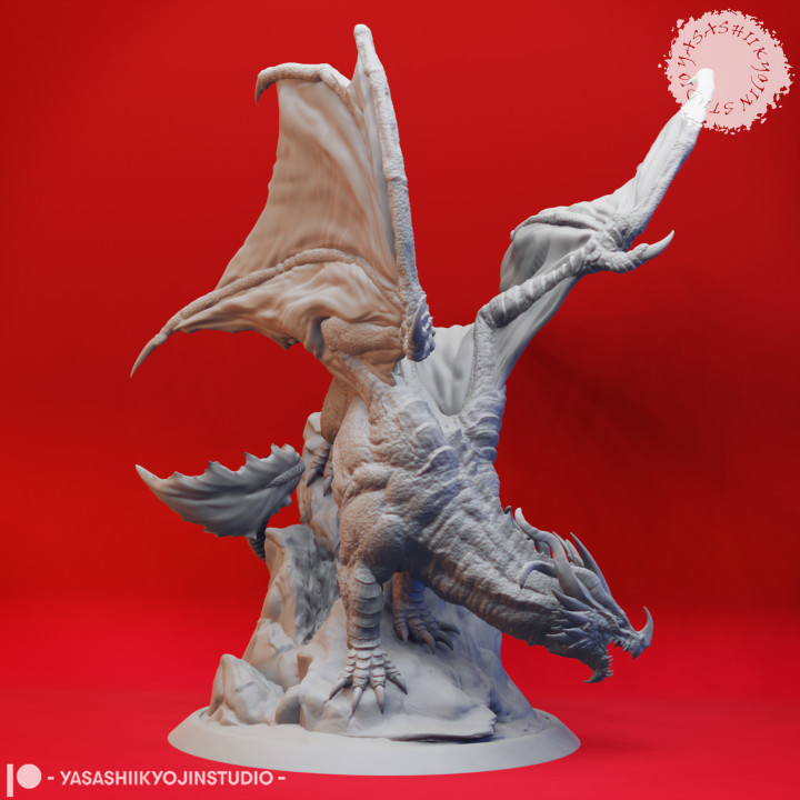 3D Printable Ancient Red Dragon - Tabletop Miniature (Pre-Supported) by ...