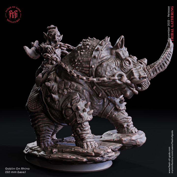 Rhino-Mounted Goblin image