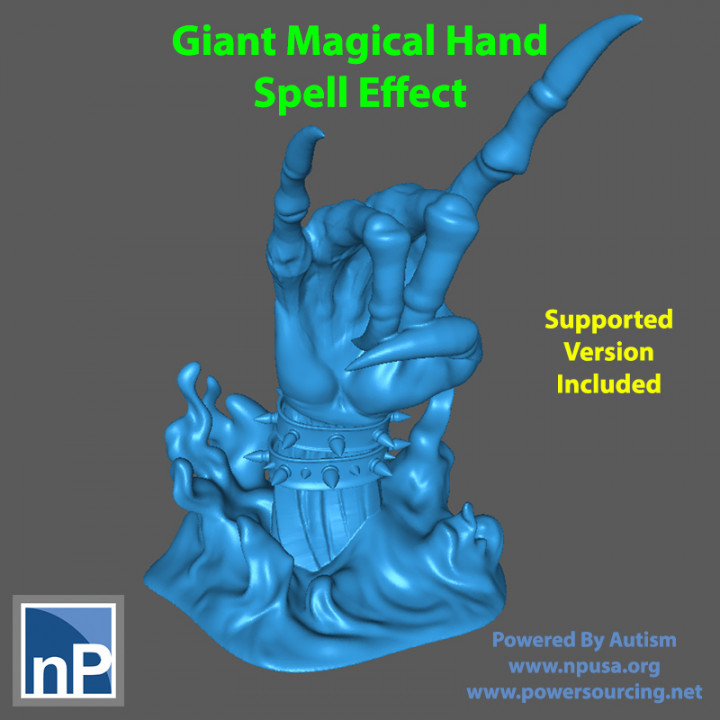 Giant Heavy Metal Hand Spell Effect image