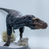 Nanuqsaurus sniffing 1-35 scale pre-supported dinosaur print image