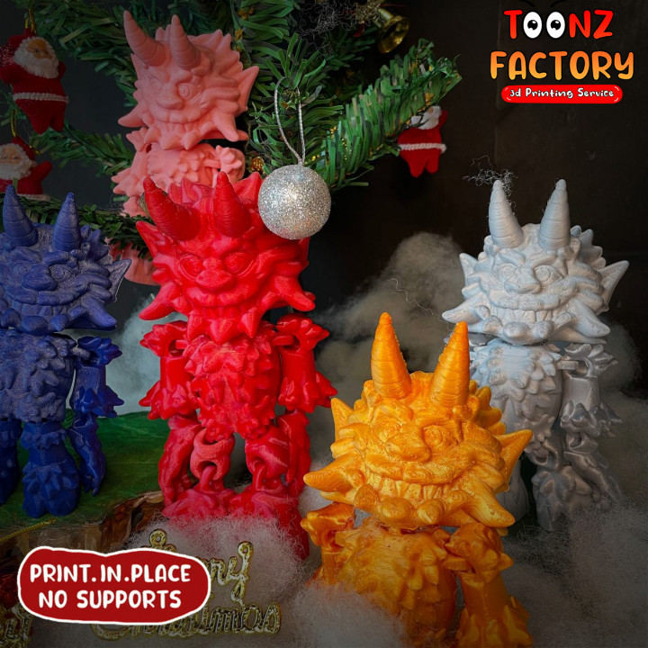 FLEXY PRINT-IN-PLACE KRAMPUS ARTICULATED image
