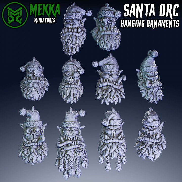 Santa Orc Ornaments image