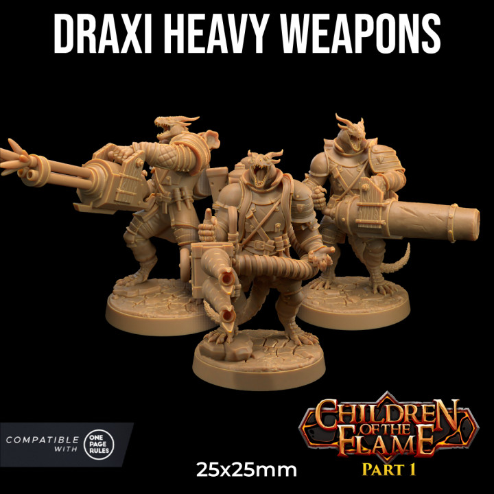 Draxi Heavy Weapons (Annihilators) | PRESUPPORTED | Children of the Flame Part. 1 image