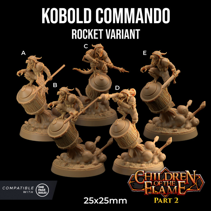 Kobold Commando | Kobold Rocket Rider | PRESUPPORTED | Children of the Flame Part 2 image