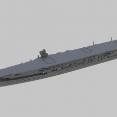 3D Printable WW2 Japanese Aircraft Carrier Kaga by Lee McColl