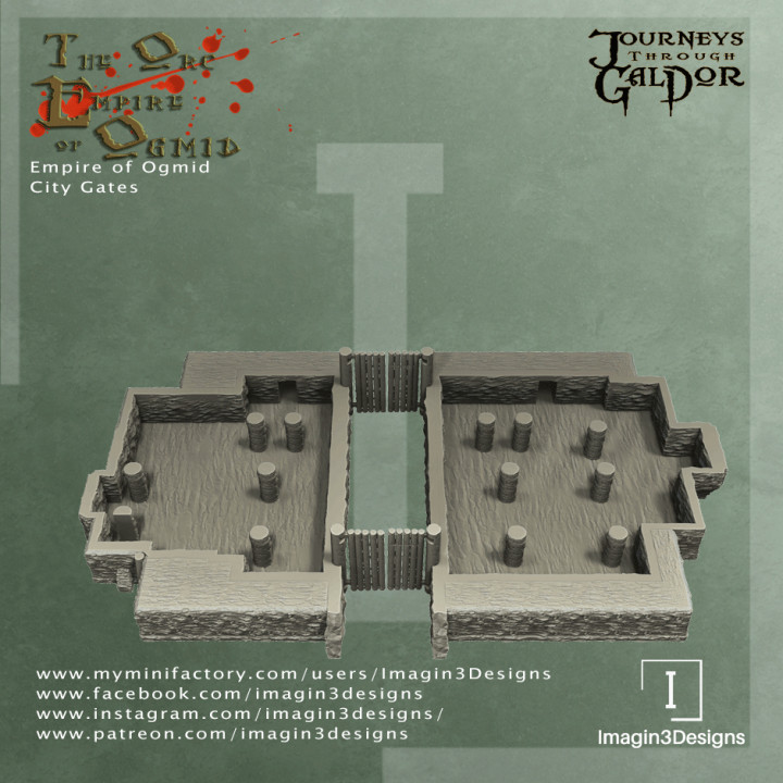 Orc Empire of Ogmid City Gates image
