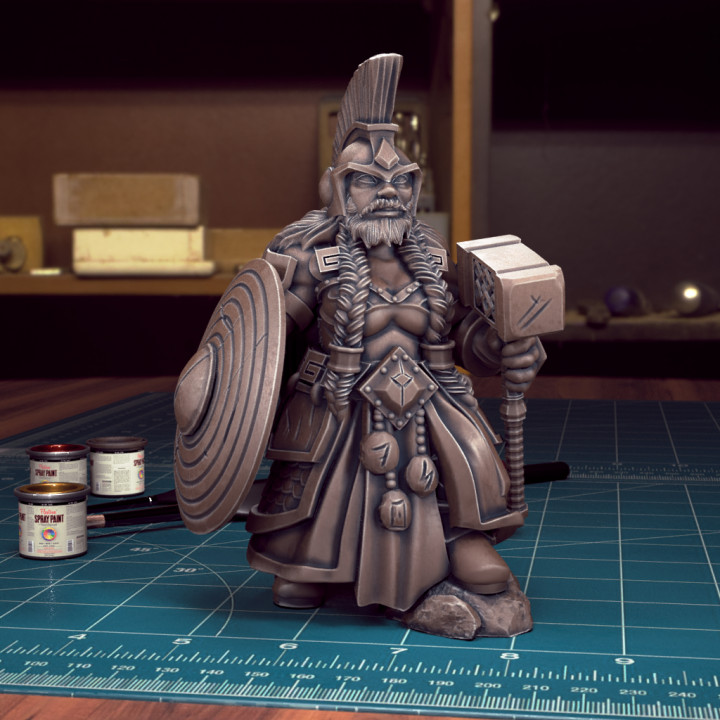 Bearded Female Dwarf 06 [Pre-Supported] image