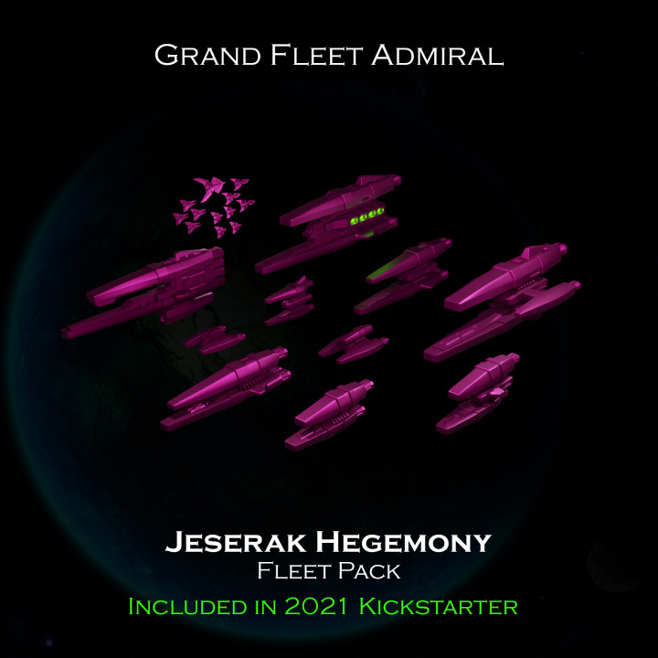 SCI-FI Ships Fleet Pack - Jeserak Hegemony - Presupported image