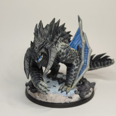 Picture of print of FREE Siege Wyvern STL| PRESUPPORTED | Dragon Trappers Lodge