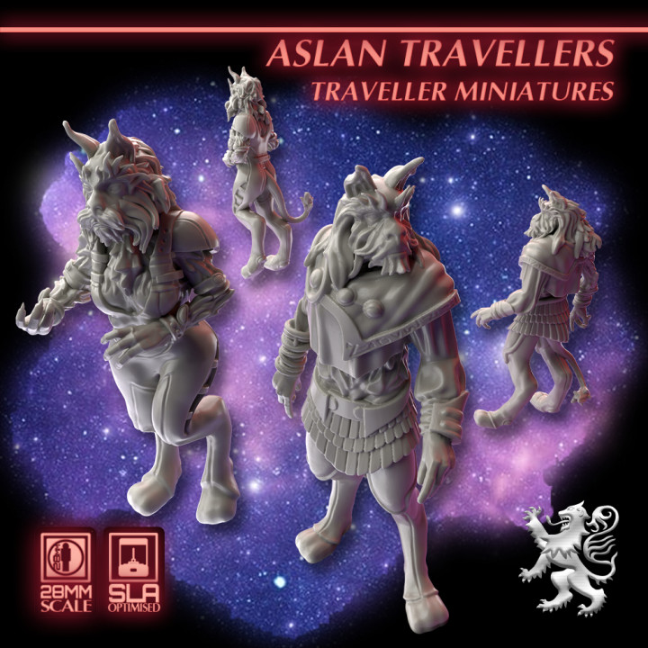 Aslan Travellers Traveller Miniatures image