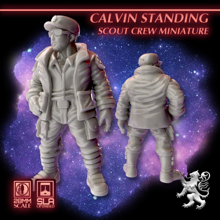 Calvin Standing Scout Crew Miniature