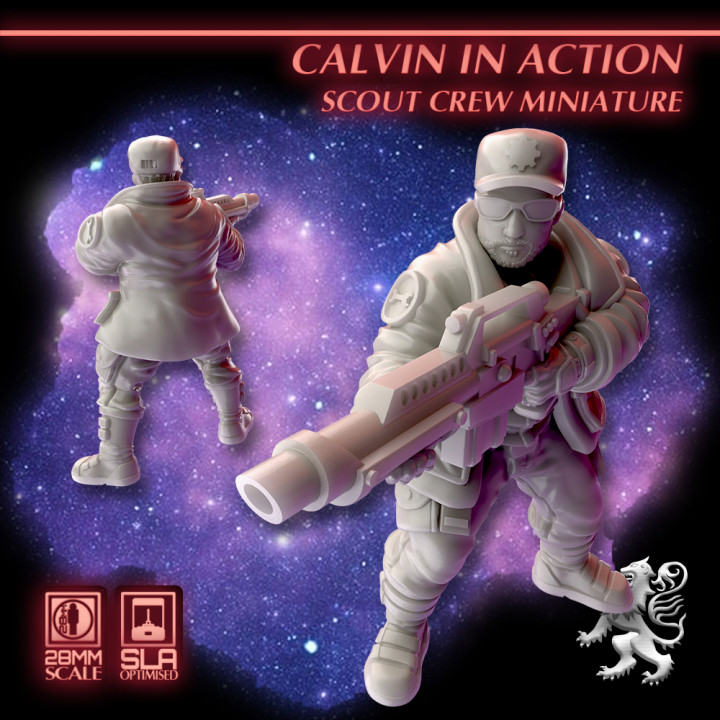 Calvin in Action Scout Crew Miniature