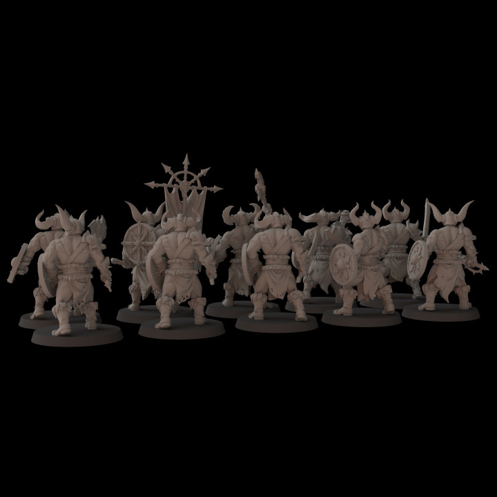 3D Printable Barbarians by Fantasy Cult Miniatures