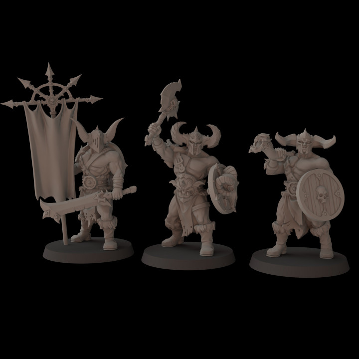 3D Printable Barbarians by Fantasy Cult Miniatures