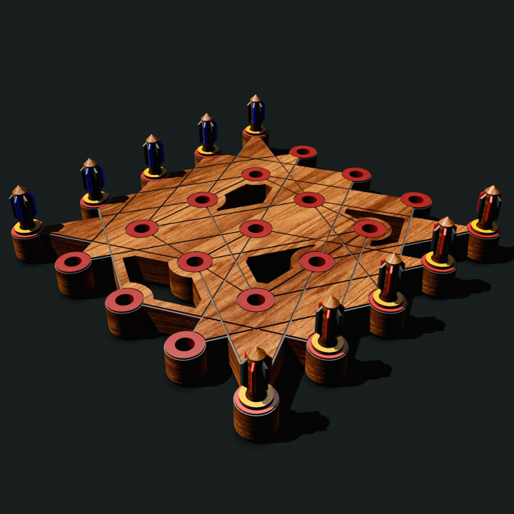 3D Printable JARMO - BOARD GAME by Lazy Bear