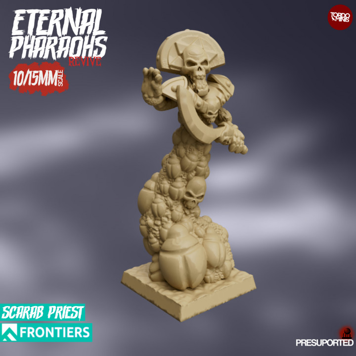 Eternal Pharaohs Revive: Scarab Priest (10/15mm)