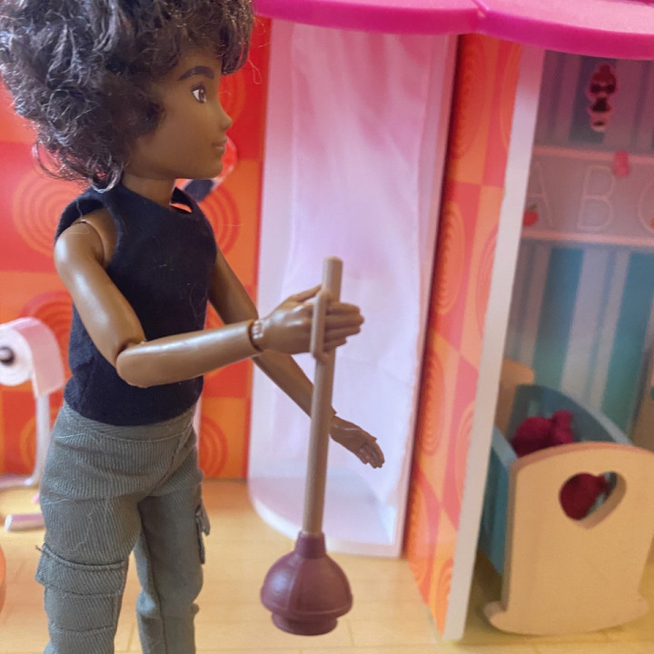 Barbie Plunger - optional handle