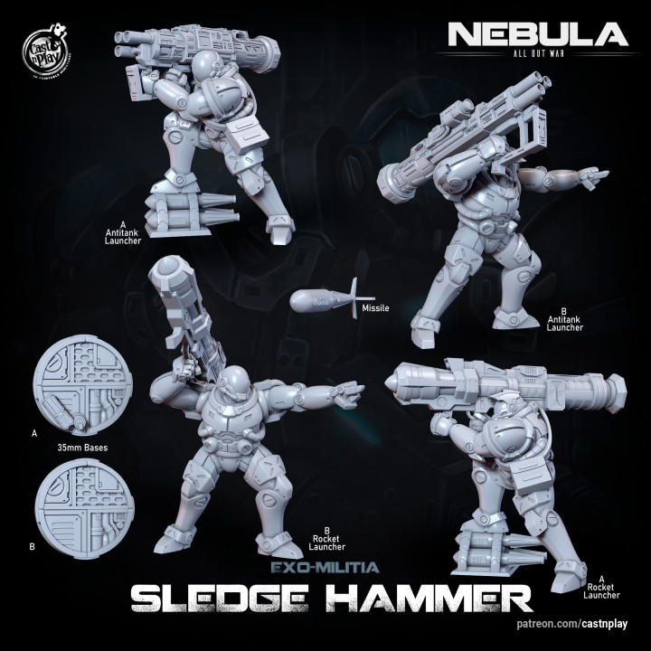 Exo Militia Sledgehammer (Anti Vehicle Troops) (Pre-Supported) image
