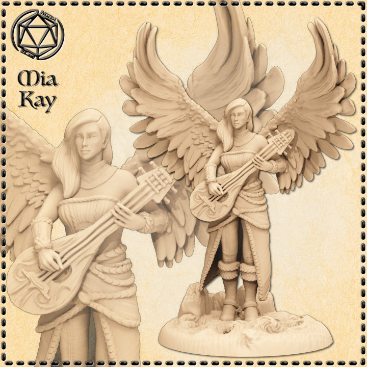 Angelic Bard with Lute image