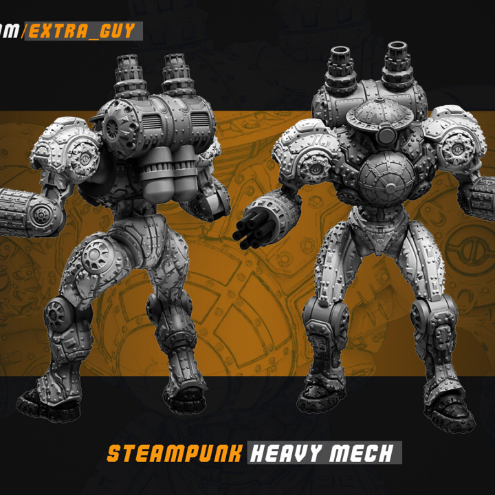 Steampunk Heavy Mech 100mm and 140mm image