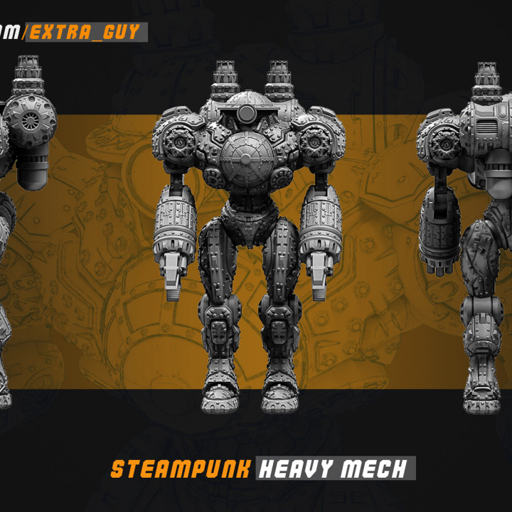 Steampunk Heavy Mech 100mm and 140mm image