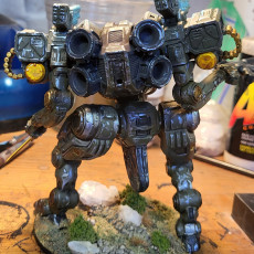 Picture of print of Shark Class Combat Mech Over 100mm in Height with 67mm base