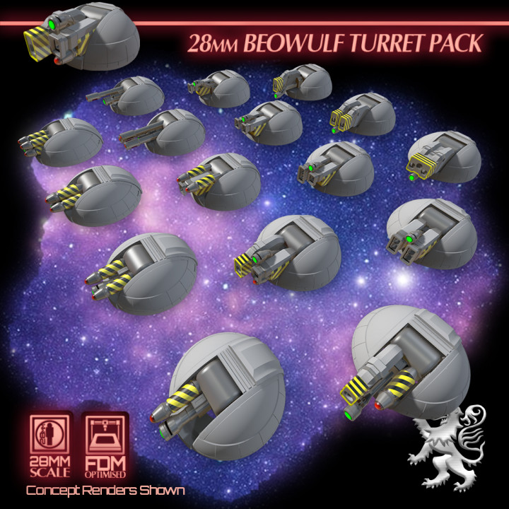 28mm Beowulf Turret Pack image