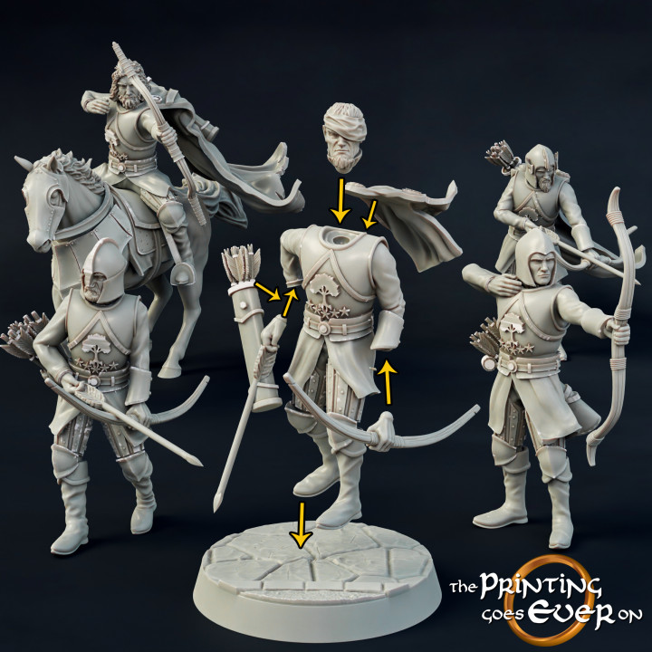 Modular Gonthan Archers - Presupported image