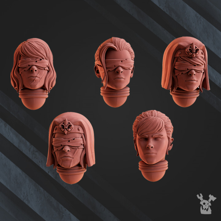 Battle Sisters Poenitentiam Head Bits Set x5