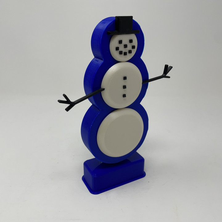 A 3D Printed Dancing Snowman image