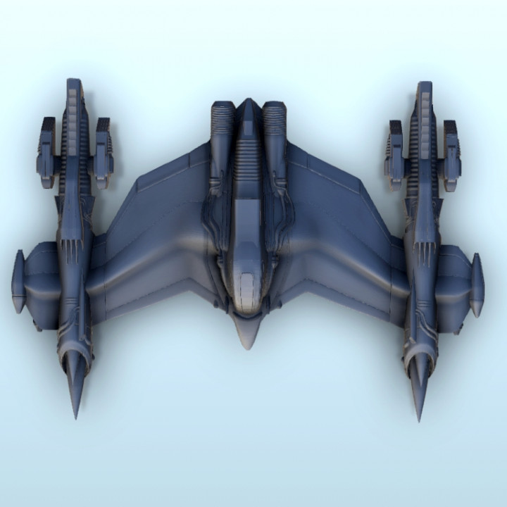 Makelo spaceship 24 - Scifi Science fiction SF Warhordes Grimdark Confrontation image