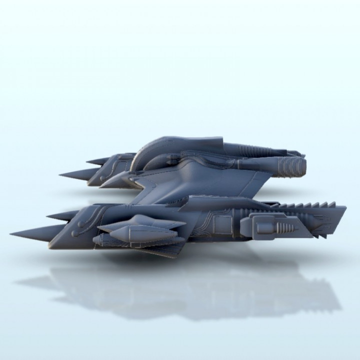 Makelo spaceship 24 - Scifi Science fiction SF Warhordes Grimdark Confrontation image