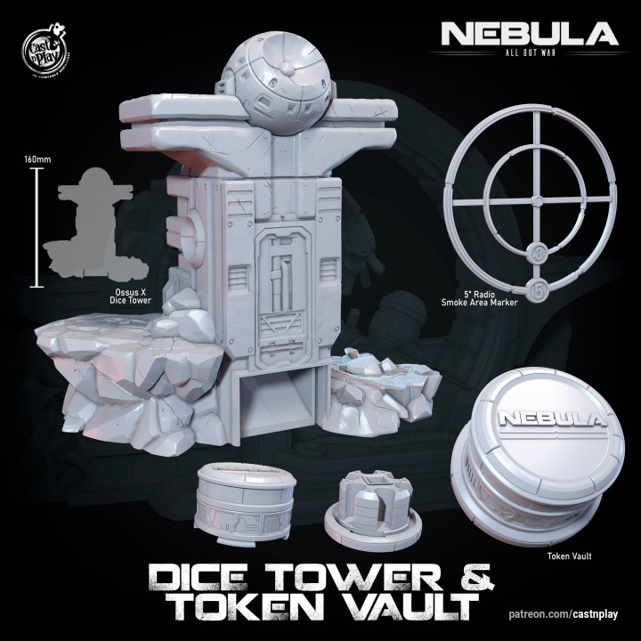 Nebula Dice Tower & Token Vault image