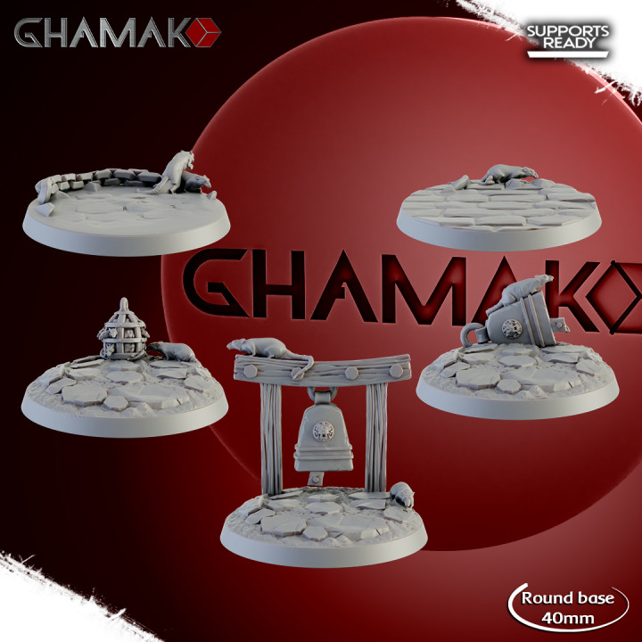 Nezumi Clans round bases 40 mm