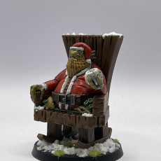Picture of print of Savage Saurian Santa Claws - Lizardmen