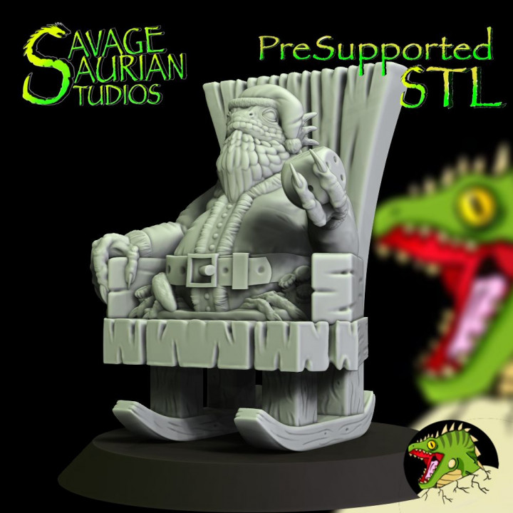 Savage Saurian Santa Claws - Lizardmen image