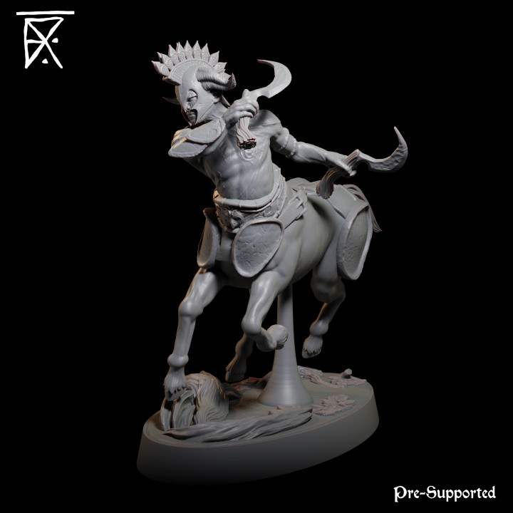 3D Printable Centaur Warrior I by FX Miniatures