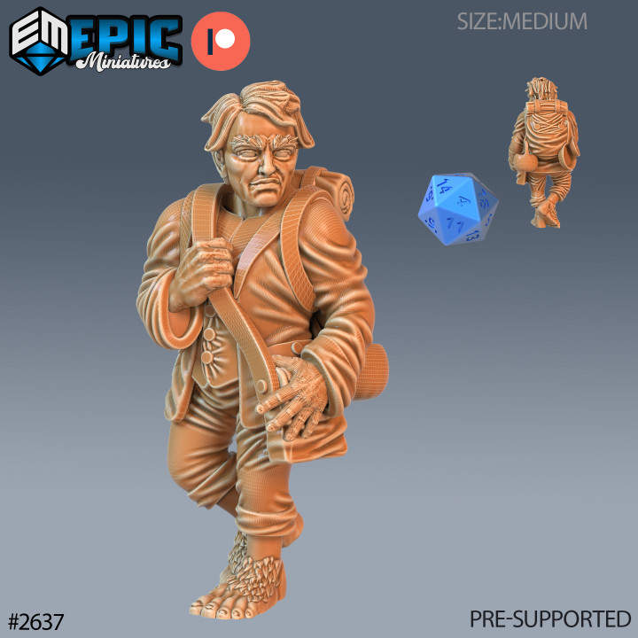 Halfling Villager Travel / Mysterious Half Gnome / Little Encounter