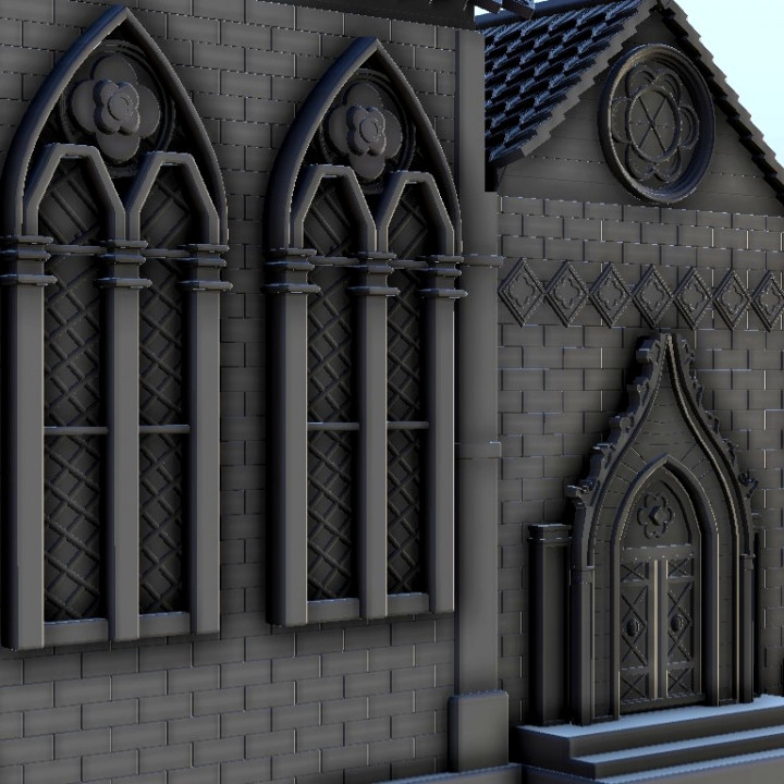 Gothic building 1 - Middle Age SAGA Medieval Fantasy Building Tabletop image