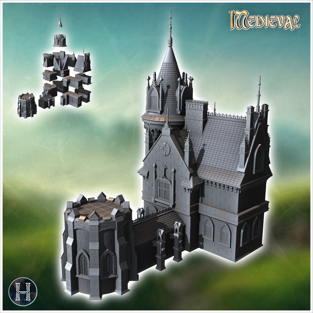 洋書 A Three-Dimensional Medieval Castle A Three-Dimensional