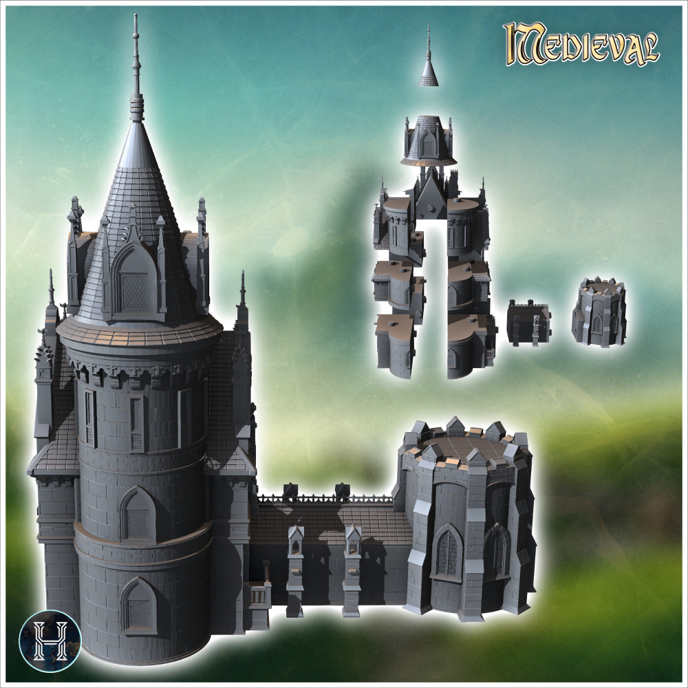 洋書 A Three-Dimensional Medieval Castle A Three-Dimensional