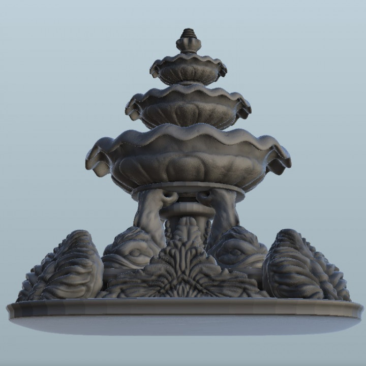 Gothic fountain - Middle Age SAGA Medieval Fantasy Building Tabletop image
