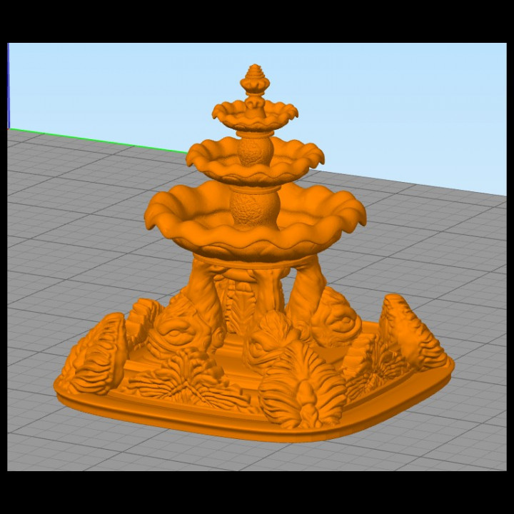 Gothic fountain - Middle Age SAGA Medieval Fantasy Building Tabletop image