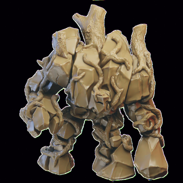 Greater Earth Elemental Miniature (32mm) image