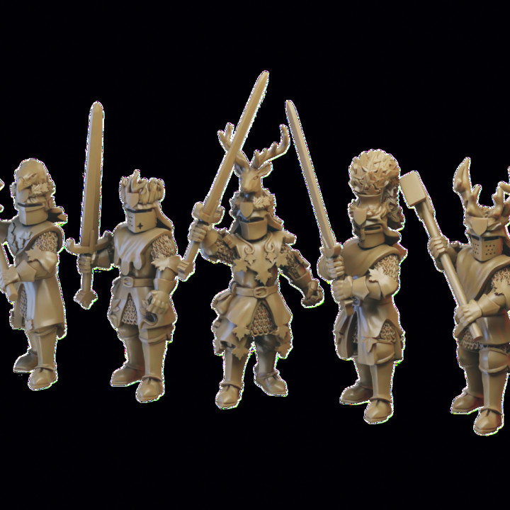 Knight of the Forest Miniatures (32mm, modular) image